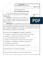 Atividade de Ciências 3° Ano