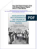 PDF Decolonization Self Determination and The Rise of Global Human Rights Politics A Dirk Moses Ebook Full Chapter