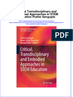 PDF Critical Transdisciplinary and Embodied Approaches in Stem Education Pratim Sengupta Ebook Full Chapter