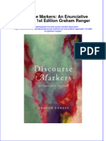 Textbook Discourse Markers An Enunciative Approach 1St Edition Graham Ranger Ebook All Chapter PDF