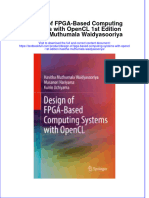 Textbook Design of Fpga Based Computing Systems With Opencl 1St Edition Hasitha Muthumala Waidyasooriya Ebook All Chapter PDF