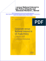 Full Chapter Corporate Versus National Interest in Us Trade Policy Chiquita and Caribbean Bananas Richard L Bernal PDF