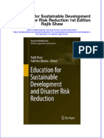 Textbook Education For Sustainable Development and Disaster Risk Reduction 1St Edition Rajib Shaw Ebook All Chapter PDF