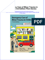 Textbook Emergency Care of Minor Trauma in Children 3Rd Edition Ffion Davies Ebook All Chapter PDF