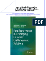 PDF Food Preservation in Developing Countries Challenges and Solutions Mohammad U H Joardder Ebook Full Chapter