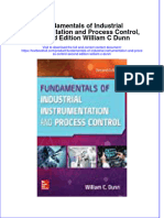 PDF Fundamentals of Industrial Instrumentation and Process Control Second Edition William C Dunn Ebook Full Chapter