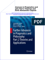 PDF Further Advances in Pragmatics and Philosophy Part 2 Theories and Applications Alessandro Capone Ebook Full Chapter