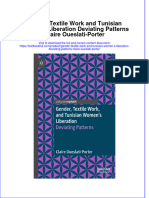 PDF Gender Textile Work and Tunisian Women S Liberation Deviating Patterns Claire Oueslati Porter Ebook Full Chapter