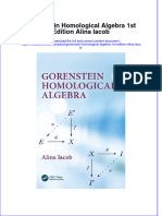 PDF Gorenstein Homological Algebra 1St Edition Alina Iacob Ebook Full Chapter