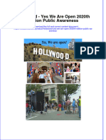 PDF Hollywood Yes We Are Open 2020Th Edition Public Awareness Ebook Full Chapter