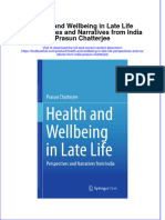 PDF Health and Wellbeing in Late Life Perspectives and Narratives From India Prasun Chatterjee Ebook Full Chapter