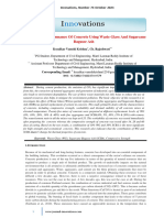 Study On The Performance of Concrete Using Waste Glass and Sugarcane Bagasse Ash