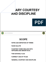 Military Courtesy and Discipline