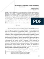 A Agenda Do Banco Mundial e Seus Efeitos No Ensino Superior Do Brasil Mercantilização e Financeirização