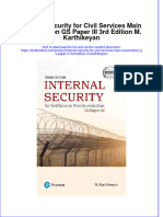 PDF Internal Security For Civil Services Main Examination Gs Paper Iii 3Rd Edition M Karthikeyan Ebook Full Chapter