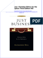 PDF Just Business Christian Ethics For The Marketplace Third Edition Hill Ebook Full Chapter