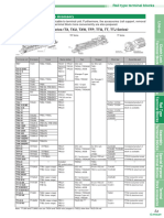 List of Applicable Accessories (TX, TXU, TXW, TFP, TTG, TT, TTJ Series)