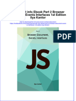 PDF Javascript Info Part 2 Browser Document Events Interfaces 1St Edition Ilya Kantor Ebook Full Chapter