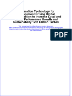 Full Chapter Information Technology For Management Driving Digital Transformation To Increase Local and Global Performance Growth and Sustainability 12Th Edition Turban PDF