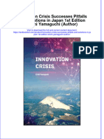 Ebffiledoc - 79download PDF Innovation Crisis Successes Pitfalls and Solutions in Japan 1St Edition Eiichi Yamaguchi Author Ebook Full Chapter