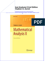 PDF Mathematical Analysis Ii 2Nd Edition Vladimir A Zorich 2 Ebook Full Chapter