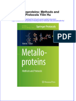 Textbook Metalloproteins Methods and Protocols Yilin Hu Ebook All Chapter PDF