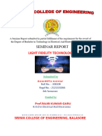 Light Fidelity Technology: Seminar Report