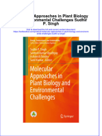 PDF Molecular Approaches in Plant Biology and Environmental Challenges Sudhir P Singh Ebook Full Chapter