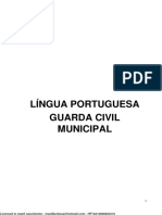 Língua Portuguesa Guarda Civil Municipal