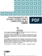 Funcionamiento Del Estado: Estructura Y Competencias Del Gobierno