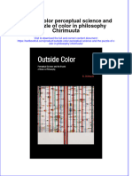 PDF Outside Color Perceptual Science and The Puzzle of Color in Philosophy Chirimuuta Ebook Full Chapter