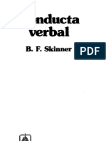 Skinner - Conducta Verbal