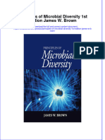 PDF Principles of Microbial Diversity 1St Edition James W Brown Ebook Full Chapter