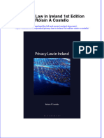 Full Chapter Privacy Law in Ireland 1St Edition Roisin A Costello PDF