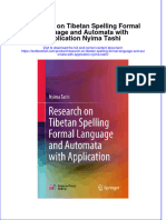 Textbook Research On Tibetan Spelling Formal Language and Automata With Application Nyima Tashi Ebook All Chapter PDF