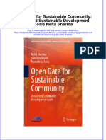 Full Chapter Open Data For Sustainable Community Glocalized Sustainable Development Goals Neha Sharma PDF