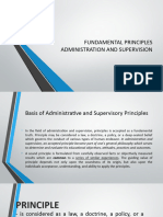 Fundamental Principles Administration and Supervision 4