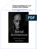 PDF Social Architecture Building On Line Communities Pieter Hintjens Ebook Full Chapter