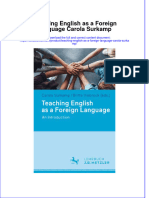 Textbook Teaching English As A Foreign Language Carola Surkamp Ebook All Chapter PDF