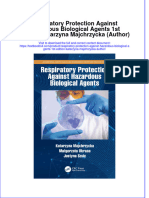 PDF Respiratory Protection Against Hazardous Biological Agents 1St Edition Katarzyna Majchrzycka Author Ebook Full Chapter