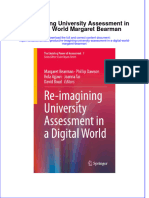 Full Chapter Re Imagining University Assessment in A Digital World Margaret Bearman PDF