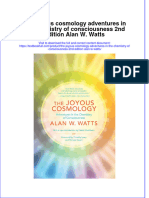 Textbook The Joyous Cosmology Adventures in The Chemistry of Consciousness 2Nd Edition Alan W Watts Ebook All Chapter PDF