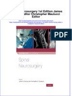 Full Chapter Spinal Neurosurgery 1St Edition James Harrop Editor Christopher Maulucci Editor PDF