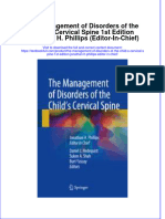 Textbook The Management of Disorders of The Child S Cervical Spine 1St Edition Jonathan H Phillips Editor in Chief Ebook All Chapter PDF