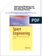 Textbook Space Engineering Modeling and Optimization With Case Studies 1St Edition Giorgio Fasano Ebook All Chapter PDF