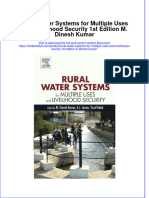 Full Chapter Rural Water Systems For Multiple Uses and Livelihood Security 1St Edition M Dinesh Kumar PDF