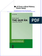 Textbook The Qur An A Form Critical History Karim Samji Ebook All Chapter PDF