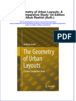 Full Chapter The Geometry of Urban Layouts A Global Comparative Study 1St Edition Mahbub Rashid Auth PDF