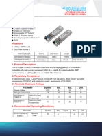 SFP 1.25G Bidi TX13101550NM 40KM LC