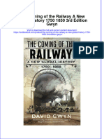 Full Chapter The Coming of The Railway A New Global History 1750 1850 3Rd Edition Gwyn PDF